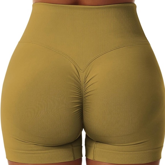 Vertvie Women's Workout Gym Shorts Scrunch Butt High Waisted Athletic Leggings - Picture 3 of 9